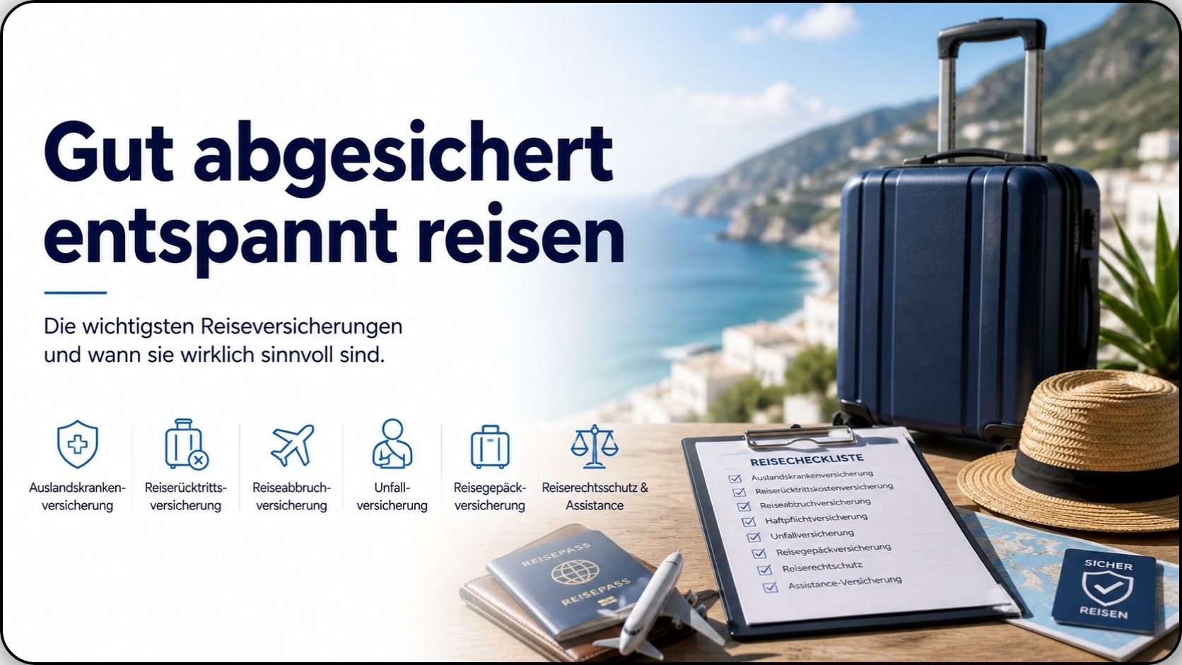 🛡️ Reiseversicherungen: Welche wirklich sinnvoll sind und worauf Sie achten sollten